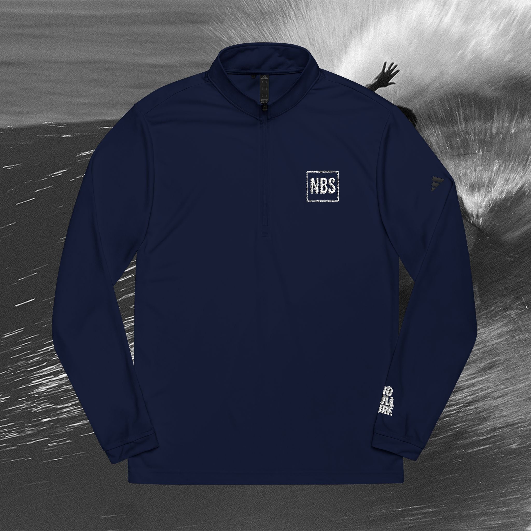 NBS x Adidas Embroidered Quarter Zip